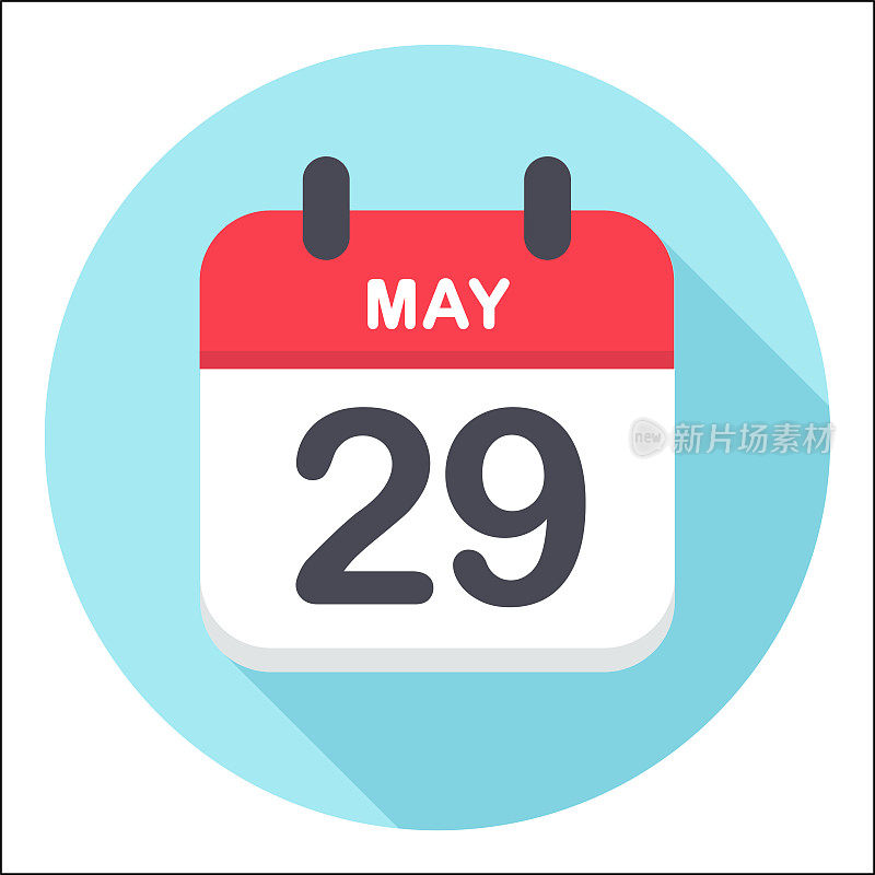 5月29日-日历图标-圆