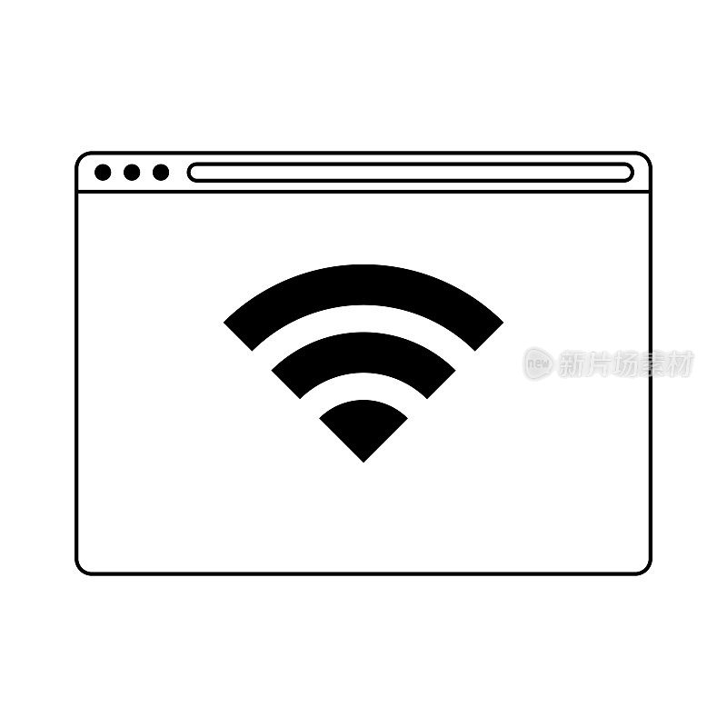 网络浏览器wifi符号