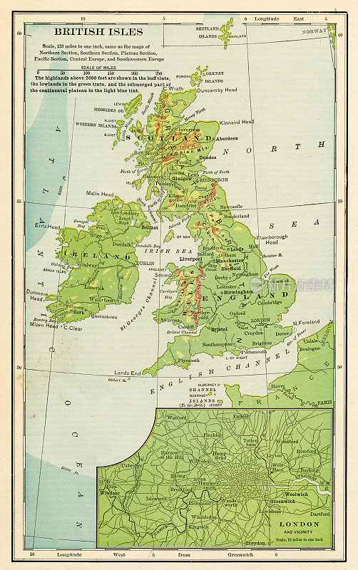 1898年的不列颠群岛地图