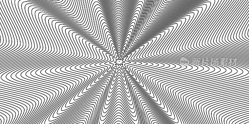 催眠图案与黑白条纹线