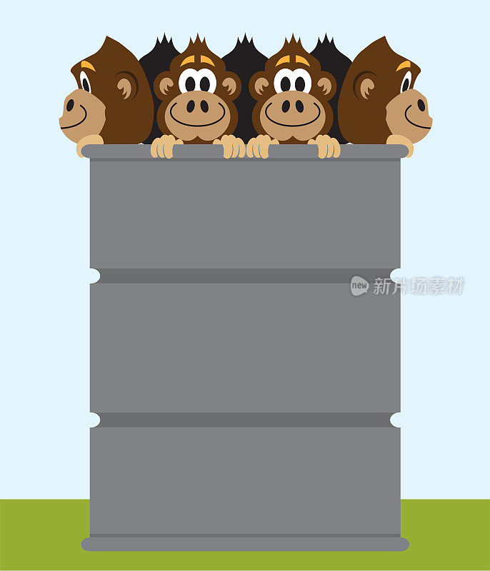 满桶猴子