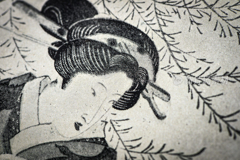 古玩日本插图:女人由国康