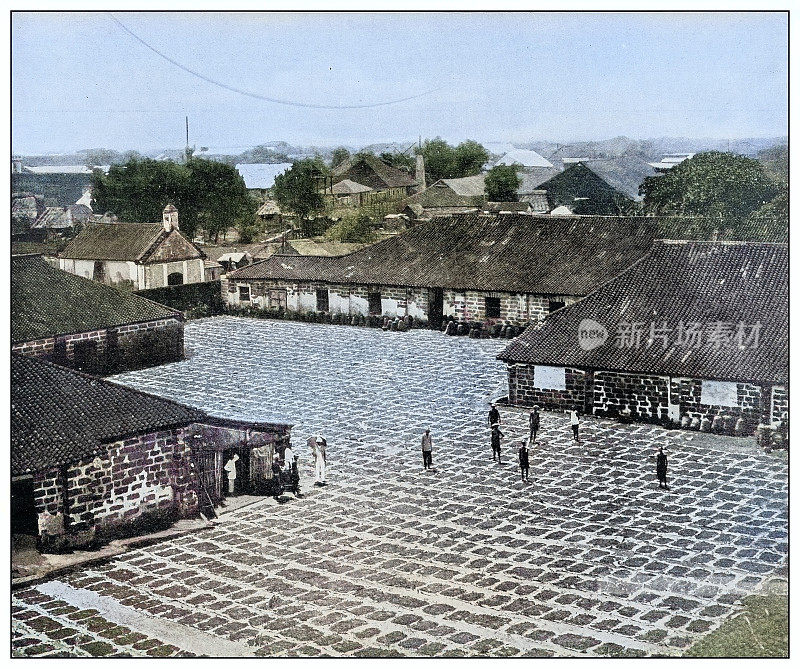 古色古香的黑白照片:菲律宾糖厂