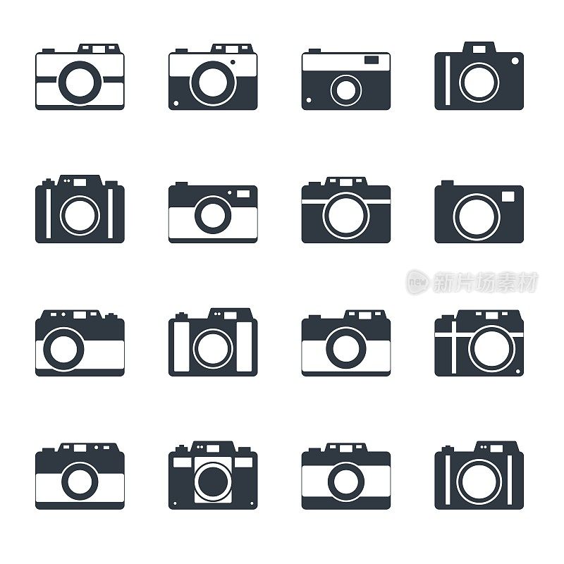 照片相机图标设置为网站和用户界面