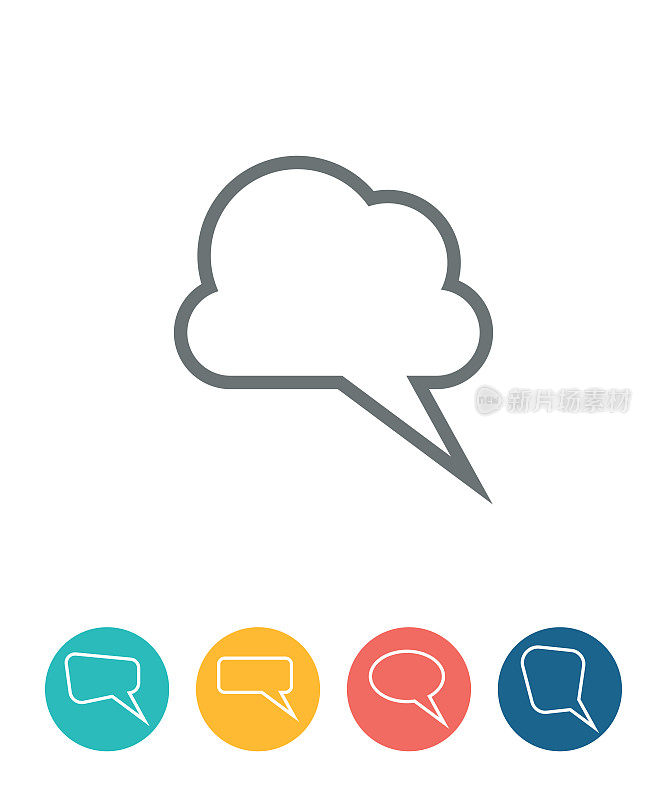 语音气泡图标