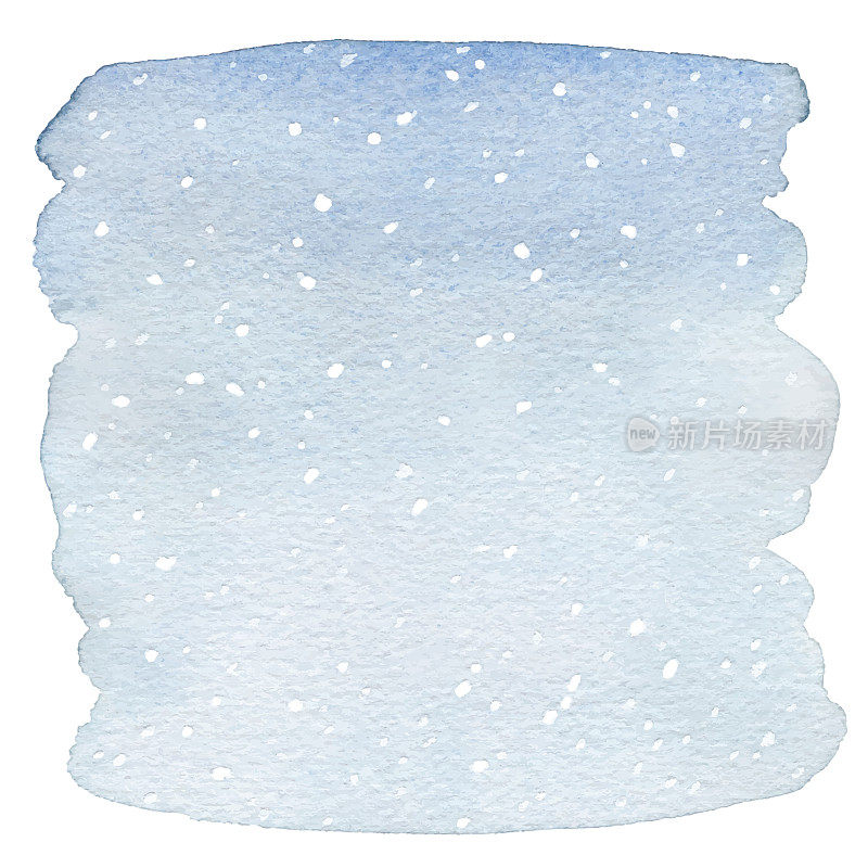 水彩雪背景