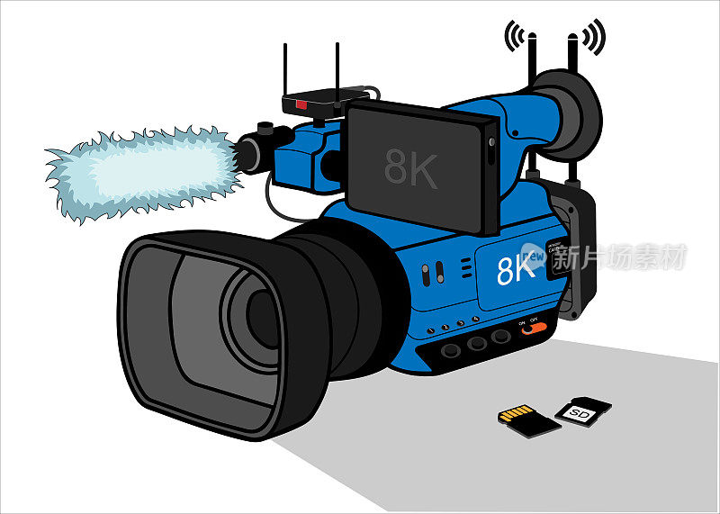 8k相机或Icon数码相机