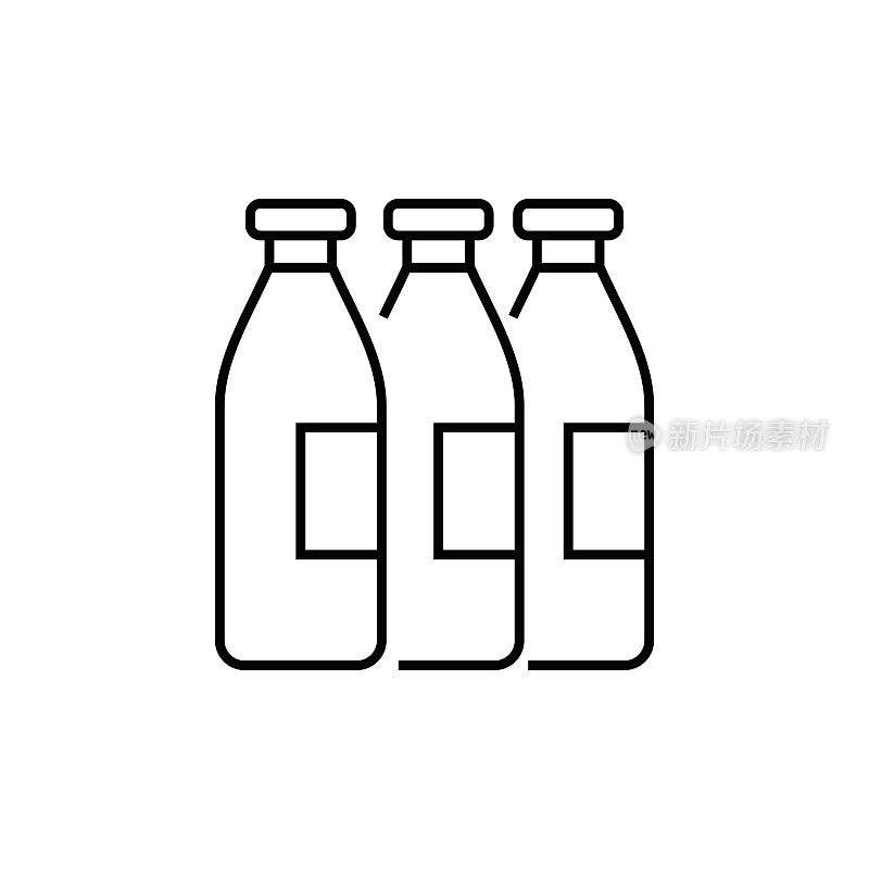 牛奶产品线图标