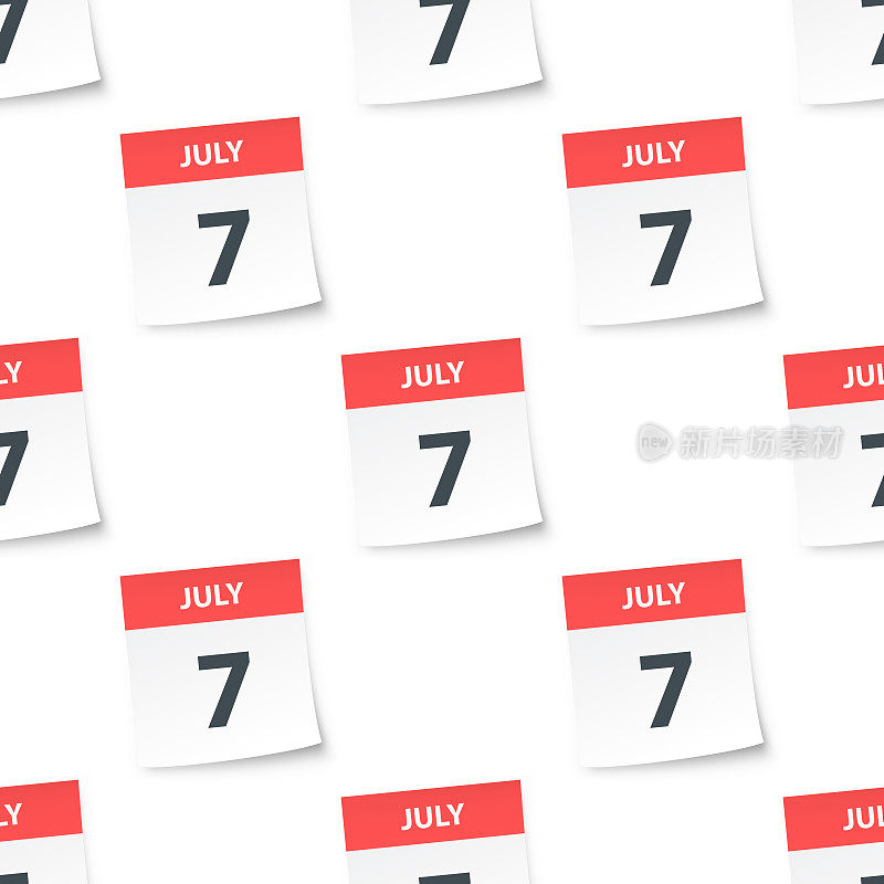 7月7日-每日日历无缝模式