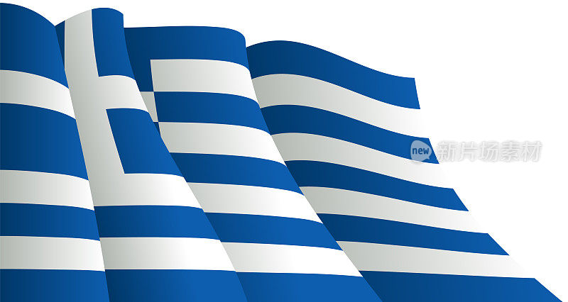 希腊国旗向量