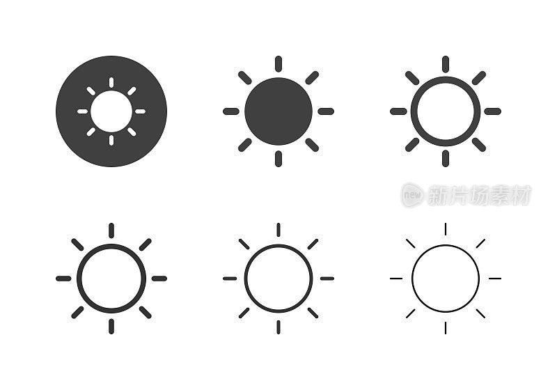 太阳图标-多系列