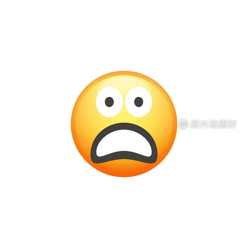 Emoticon裁剪设计元素可爱和色彩渐变