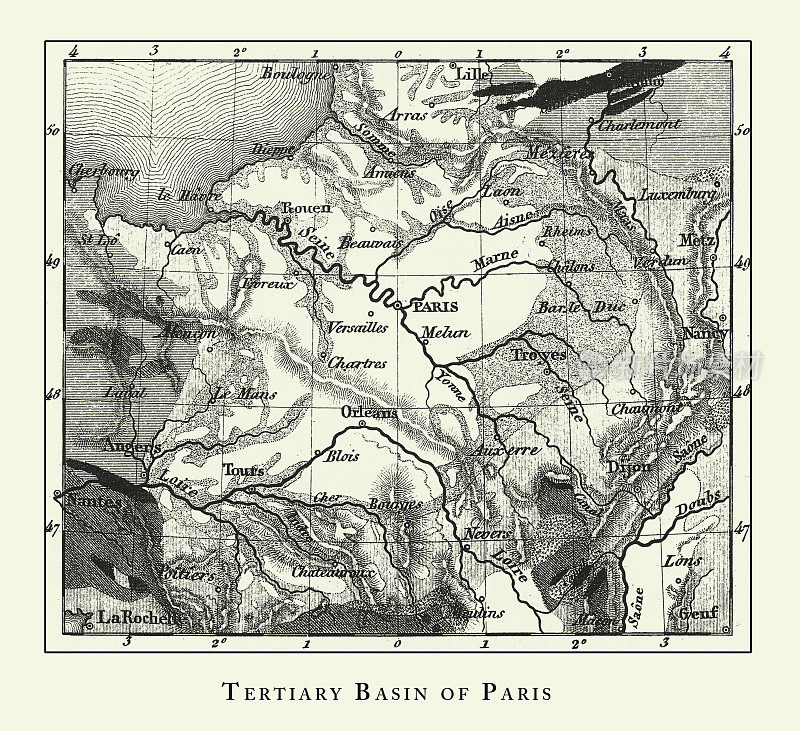 雕刻古董，特别地志雕刻古董插图，1851年出版