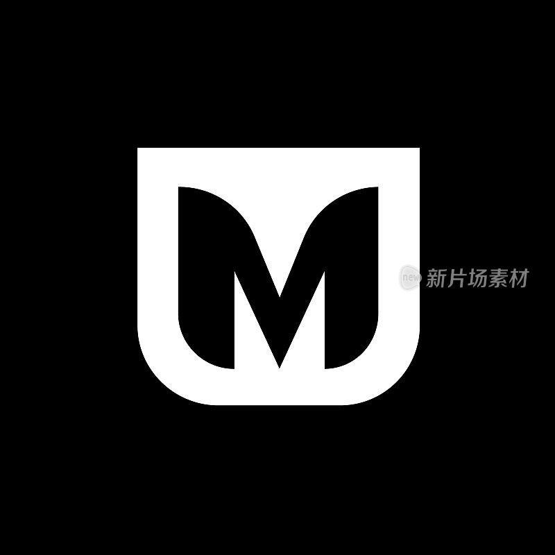 字母M标志