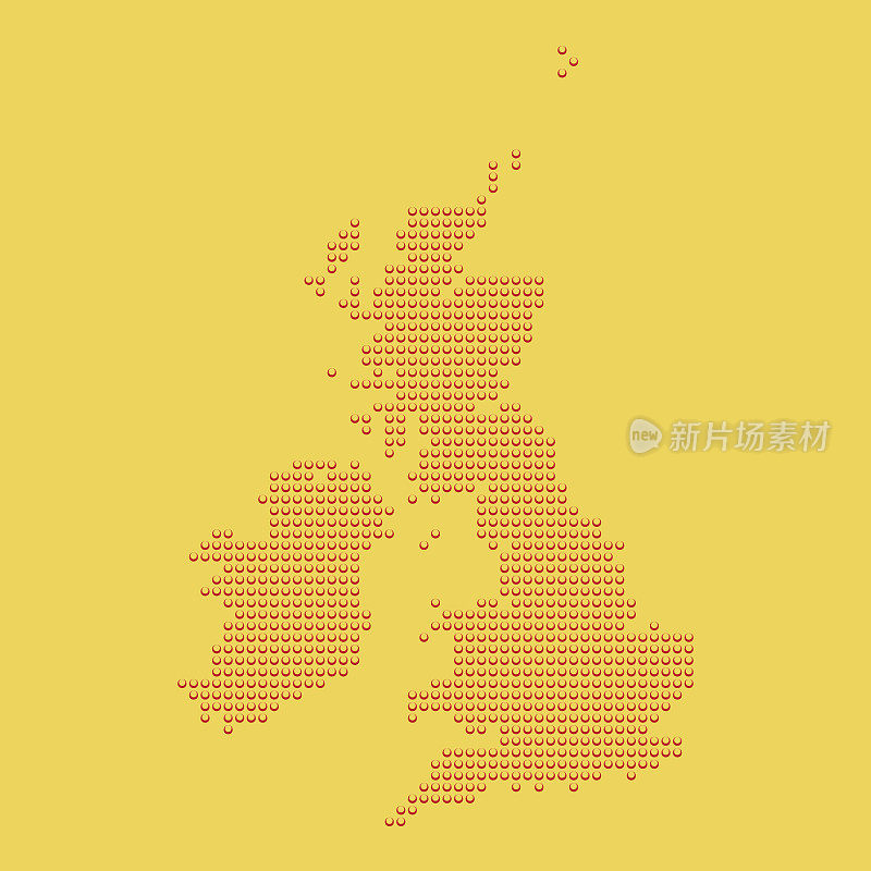 英国虚线地图