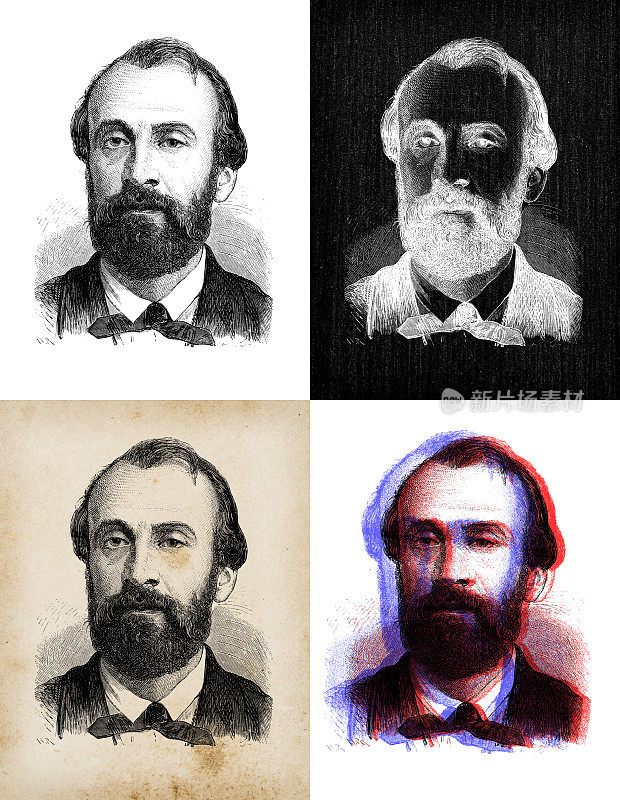 科学家古插图:Giffard