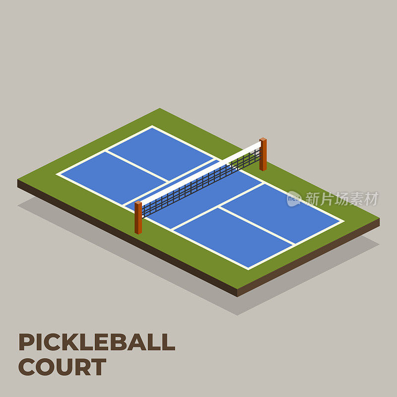 等距Pickleball法院