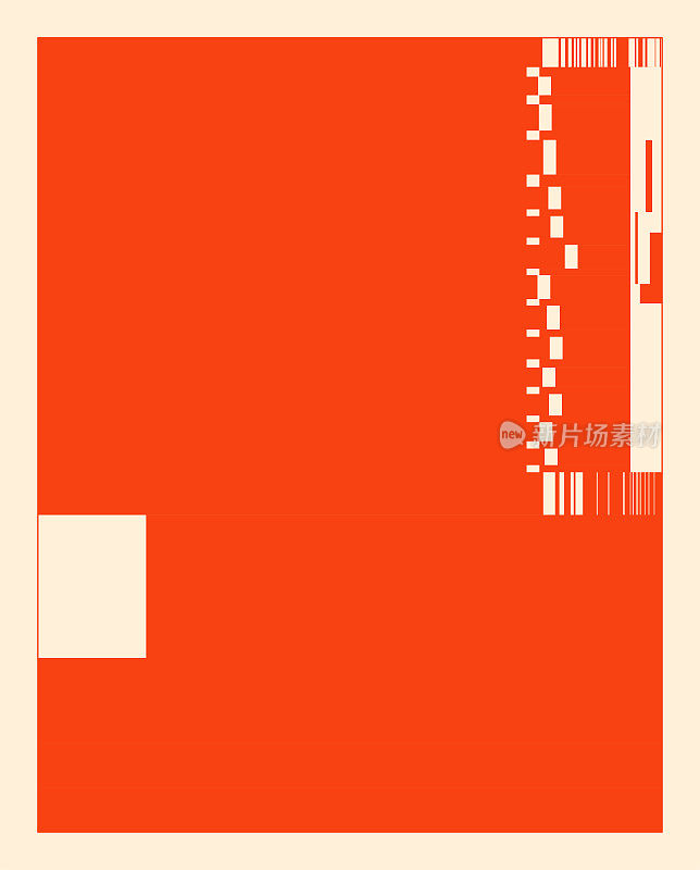 橙色几何形状的极简主义设计背景