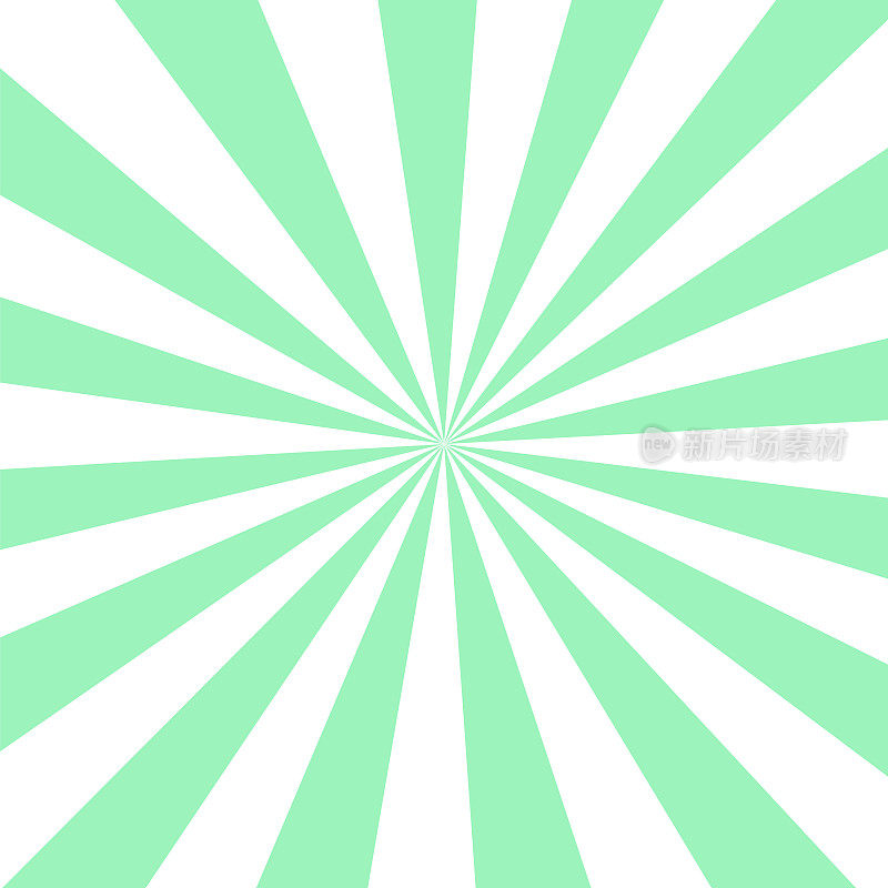 白色的背景与绿色的阳光。抽象的夏日阳光照耀。平面矢量图