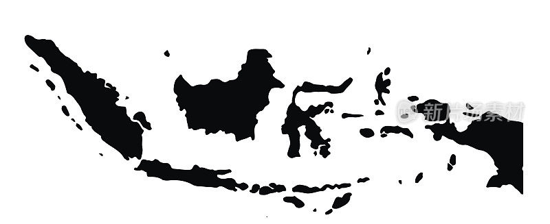 印尼的地图