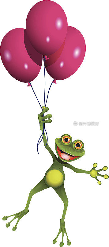 青蛙在气球