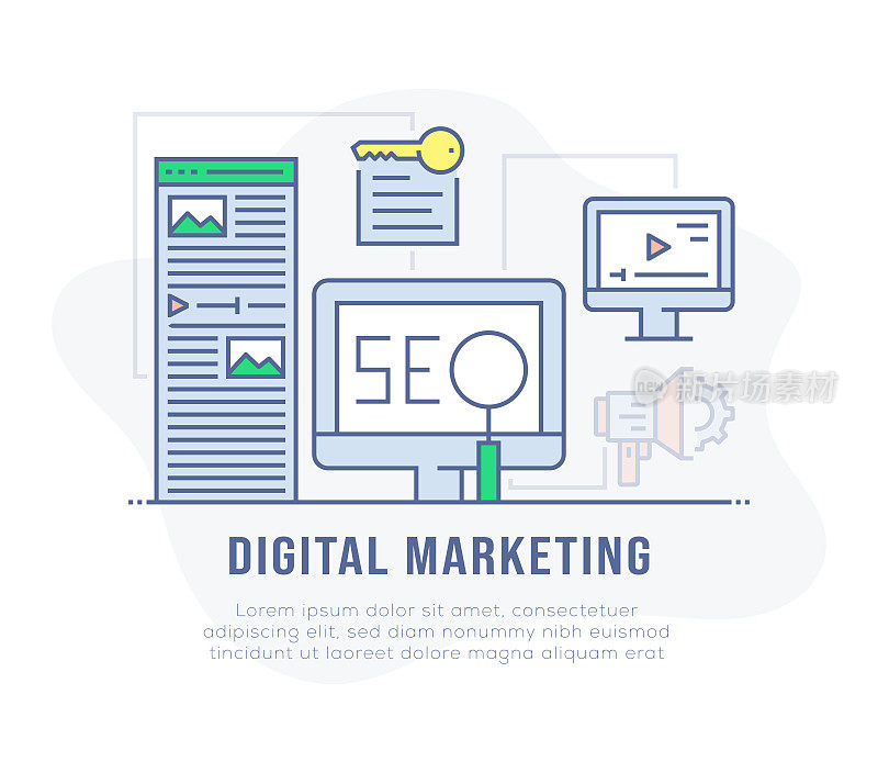 数字营销图标设计