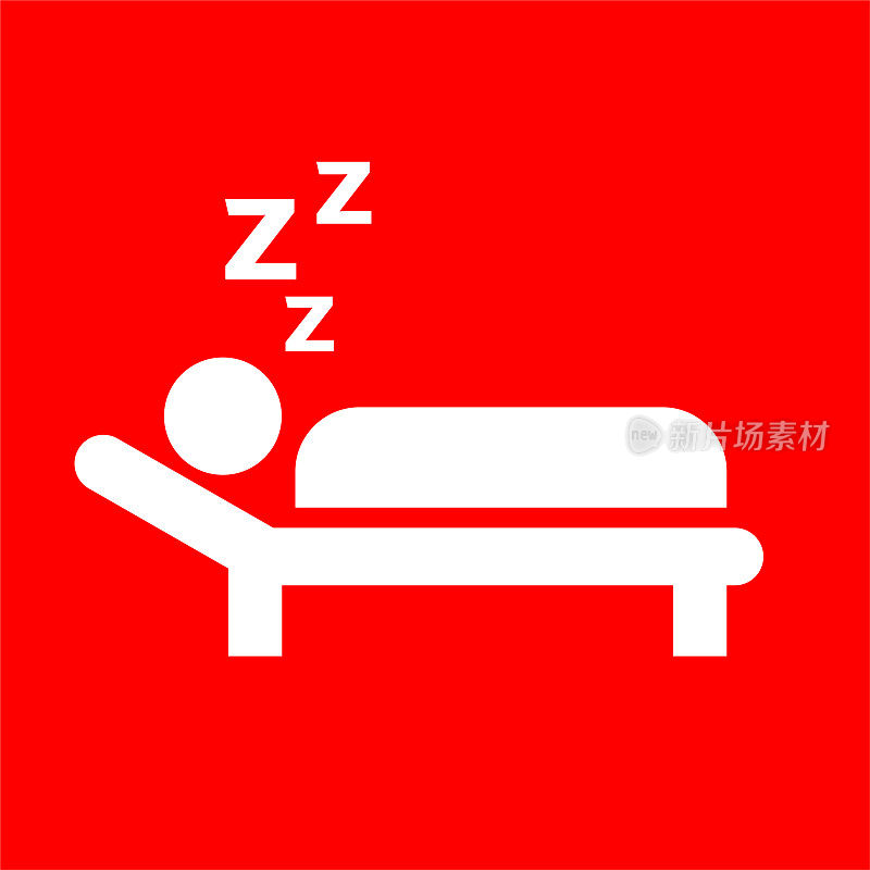 男人睡觉的图标