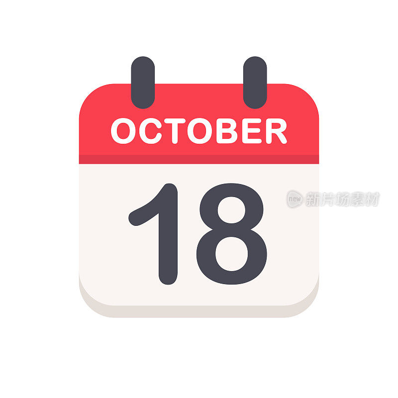 10月18日-日历图标