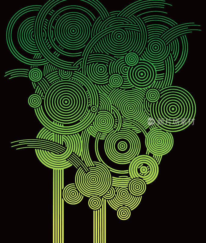 多层圆形图案背景