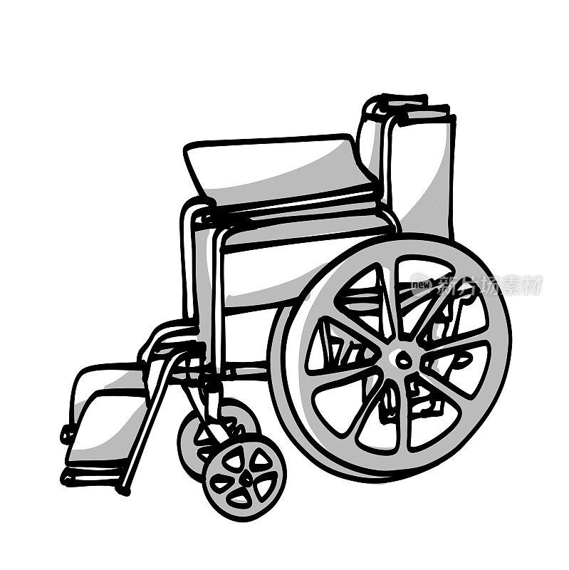 FoldedWheelchairSketch