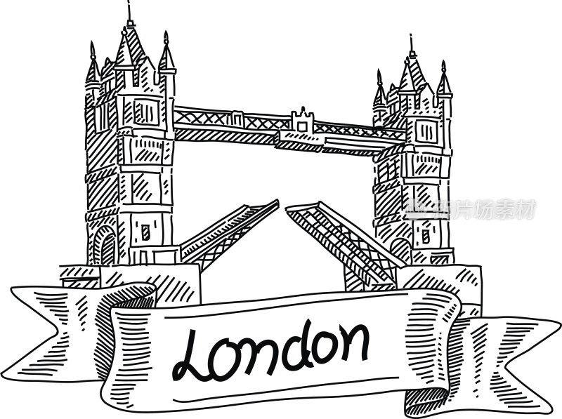 伦敦塔桥，绘画