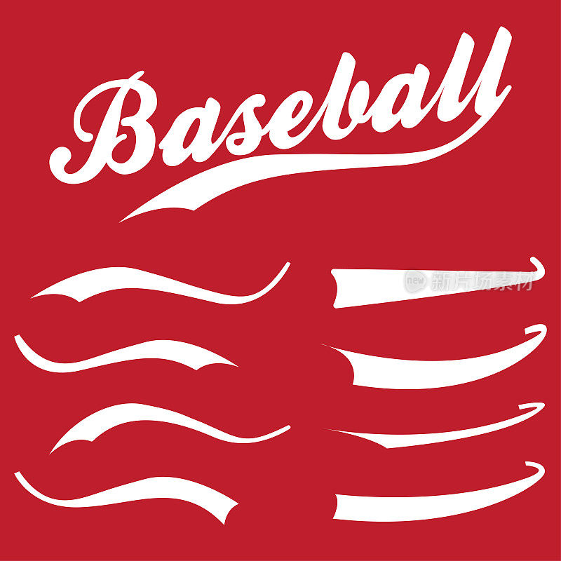标志，强调运动设计元素，t恤排版。棒球复古手画嗖嗖