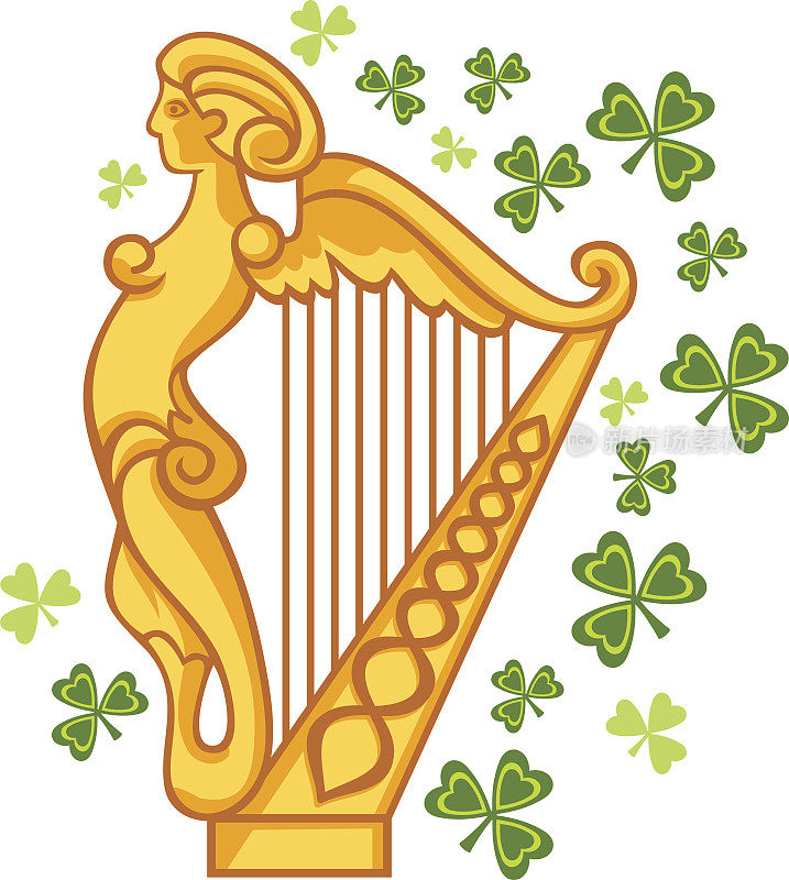 金色的爱尔兰竖琴