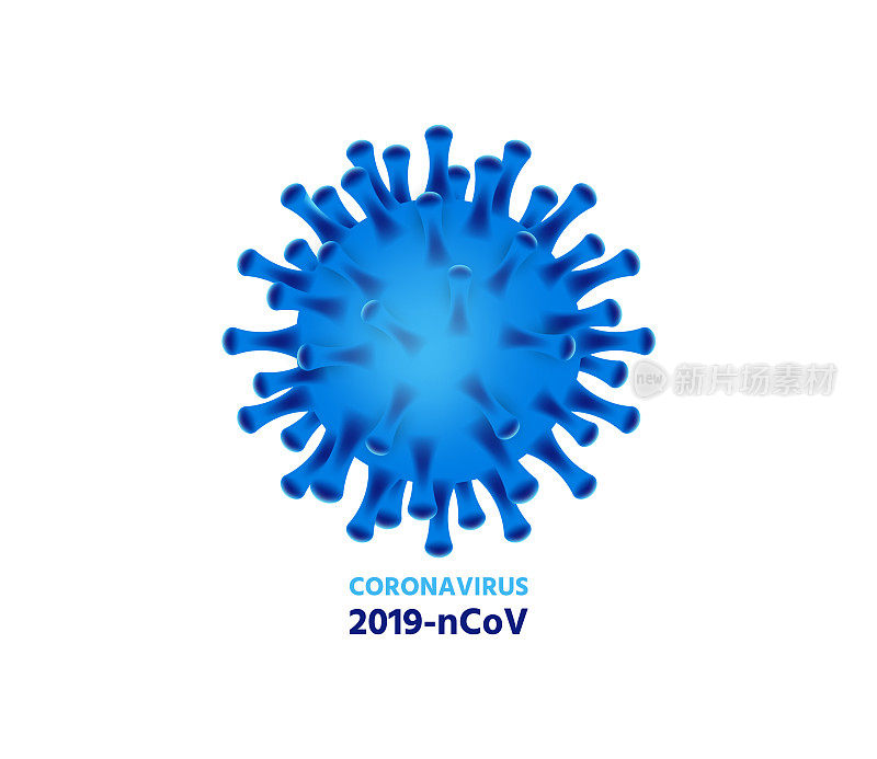 矢量三维逼真的冠状病毒背景，病毒covid-19