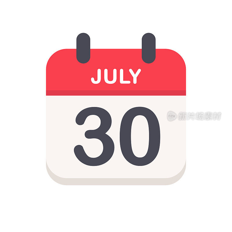 7月30日-日历图标