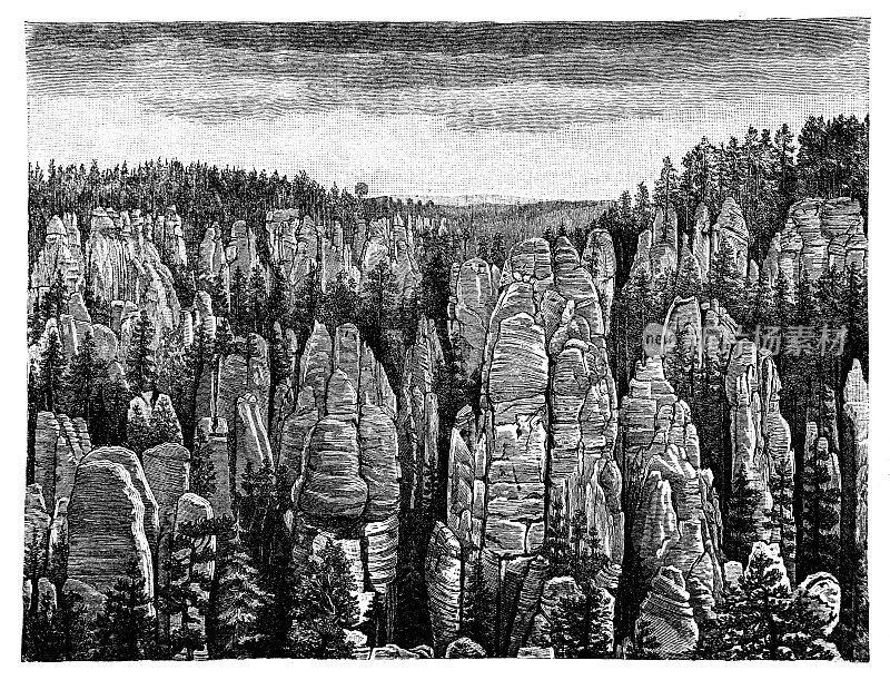 阿德拉什帕赫-特普利斯岩石，捷克共和国