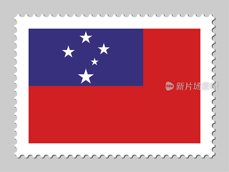 萨摩亚国旗邮票