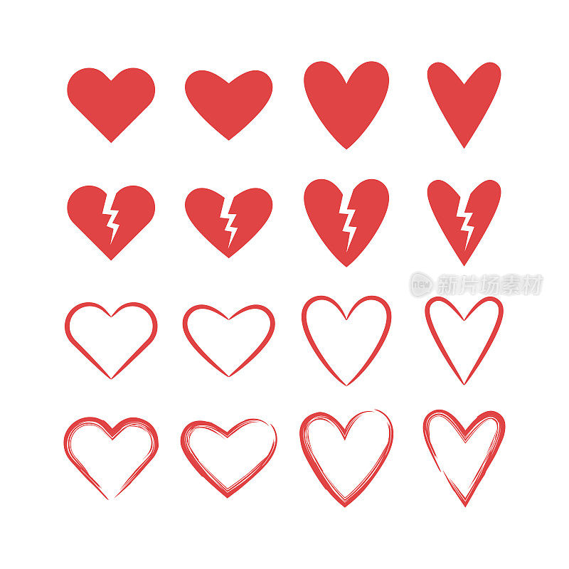 心图标,爱的概念