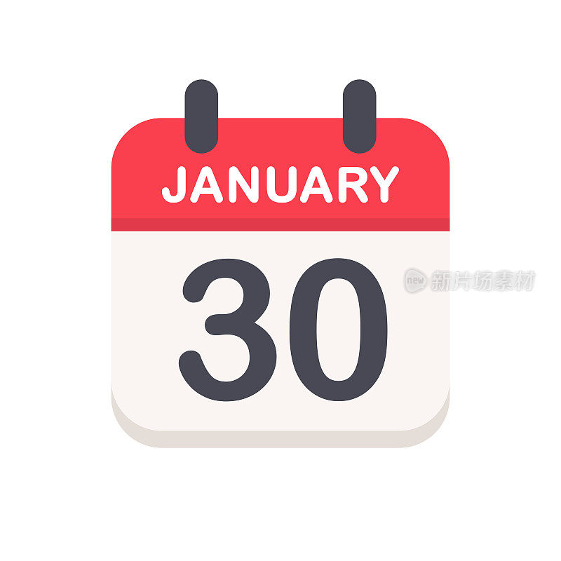 1月30日-日历图标