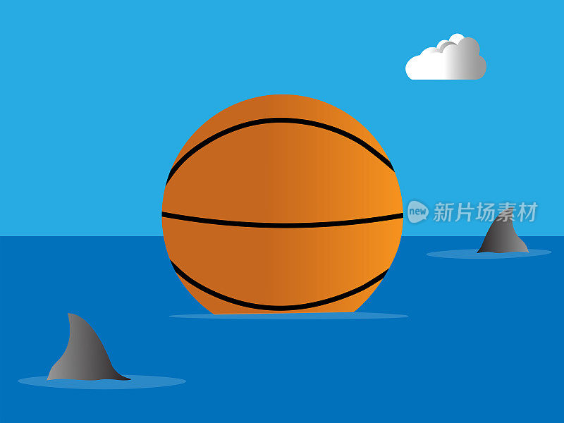 鲨鱼在篮球