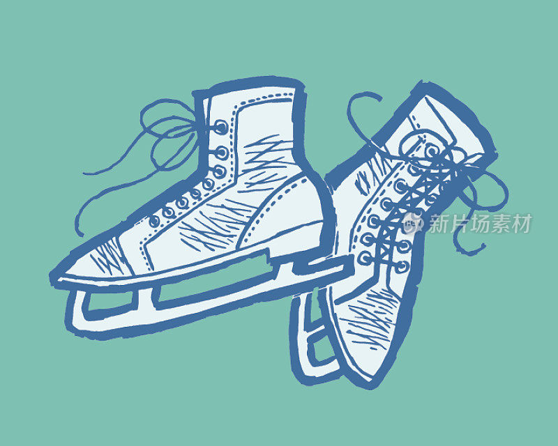 溜冰鞋的插图
