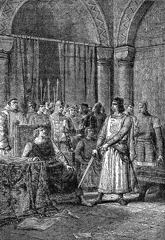 瓦尔特・曼尼爵士恳求英格兰爱德华三世在14世纪加莱围城后释放加莱市民