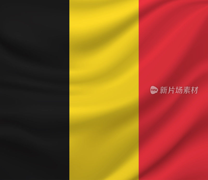 比利时国旗。向量