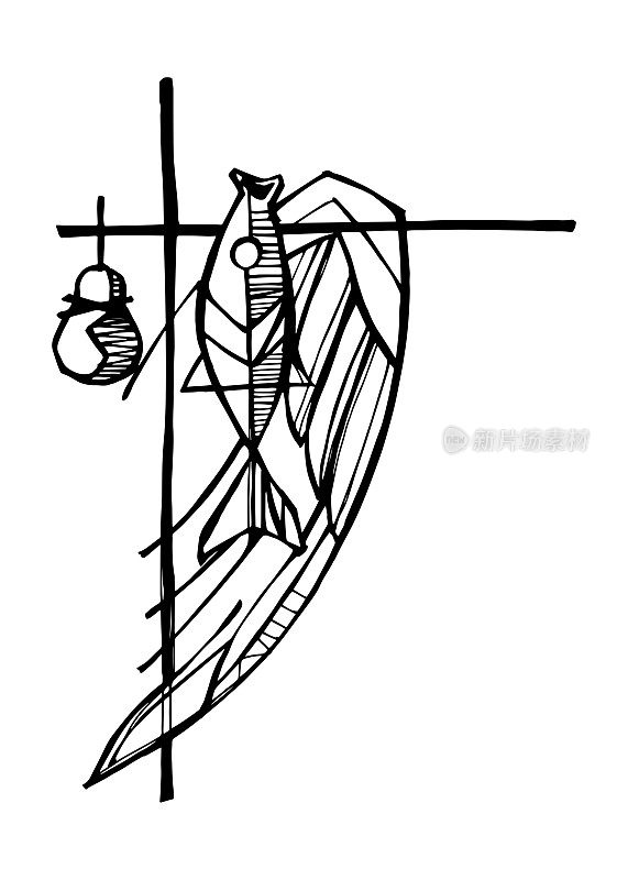 圣拉帕赫尔大天使的象征