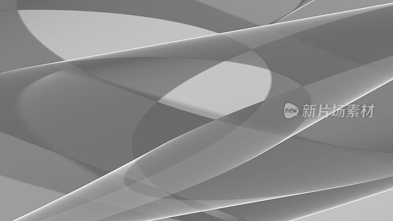 背景抽象8K单色白灰色银黑色波浪线曲线梯度