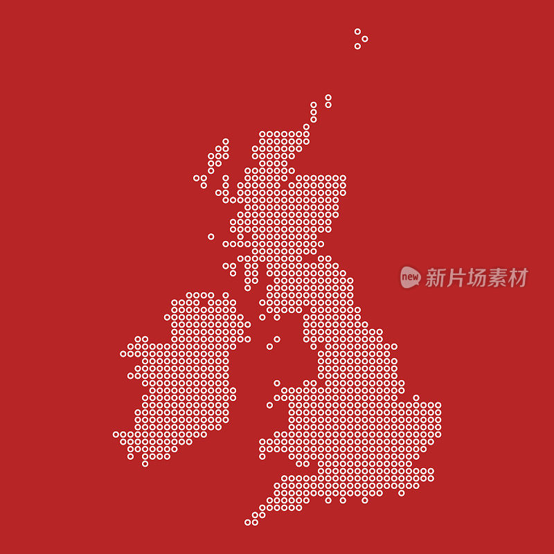 英国虚线地图