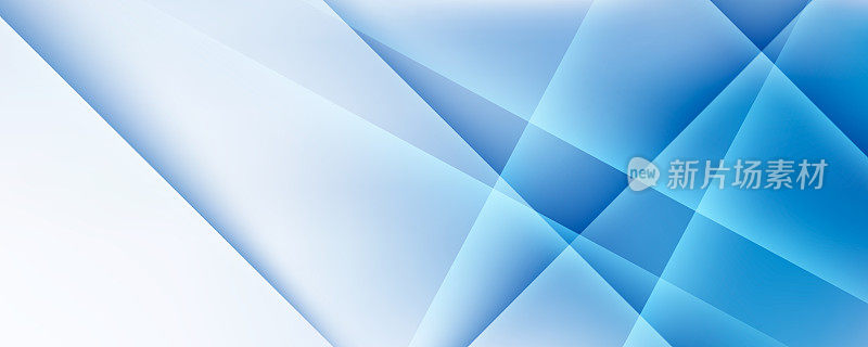 现代白色和浅蓝色渐变几何三角形多边形抽象背景