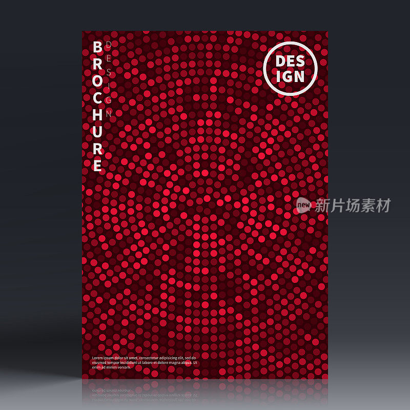 宣传册模板排版，红色封面设计，商业年报，宣传单，杂志