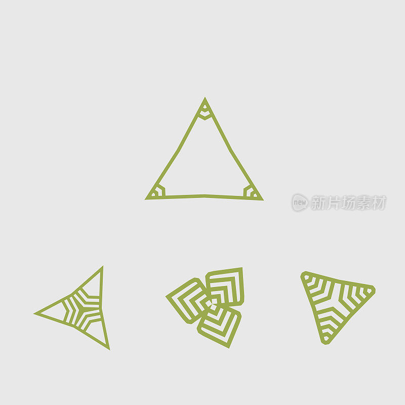 三角形图案图标的设计