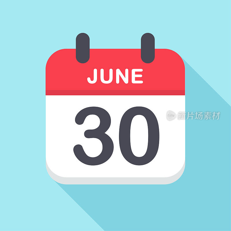 6月30日-日历图标